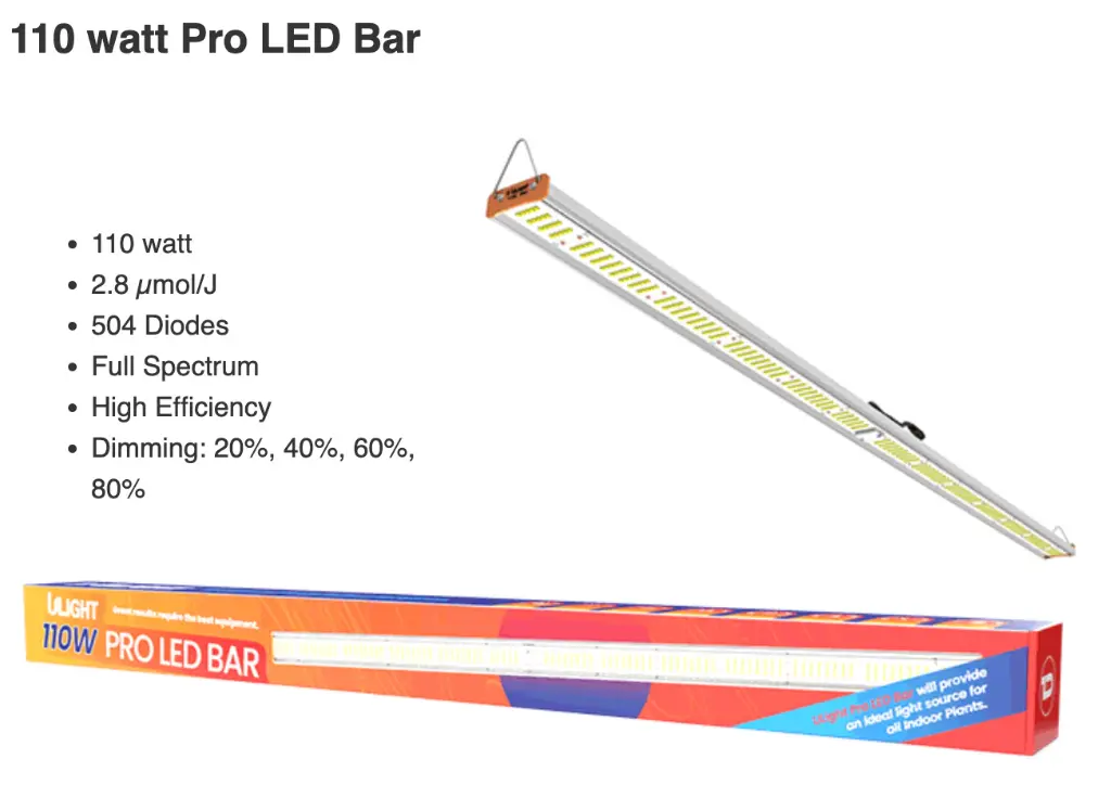 Ulight Pro LED Bar 110W